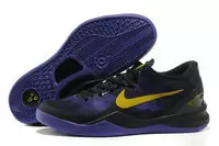 nike discount kobe 8 chaussures 2013 hommes with socks noir et violet jaune